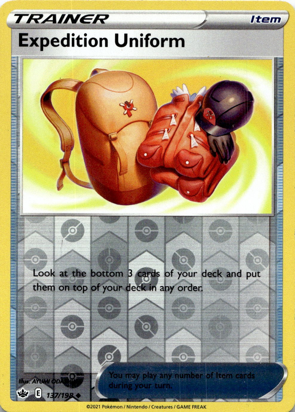 Expedition Uniform 137/198 Uncommon Chilling Reign Pokemon Reverse Holo LP