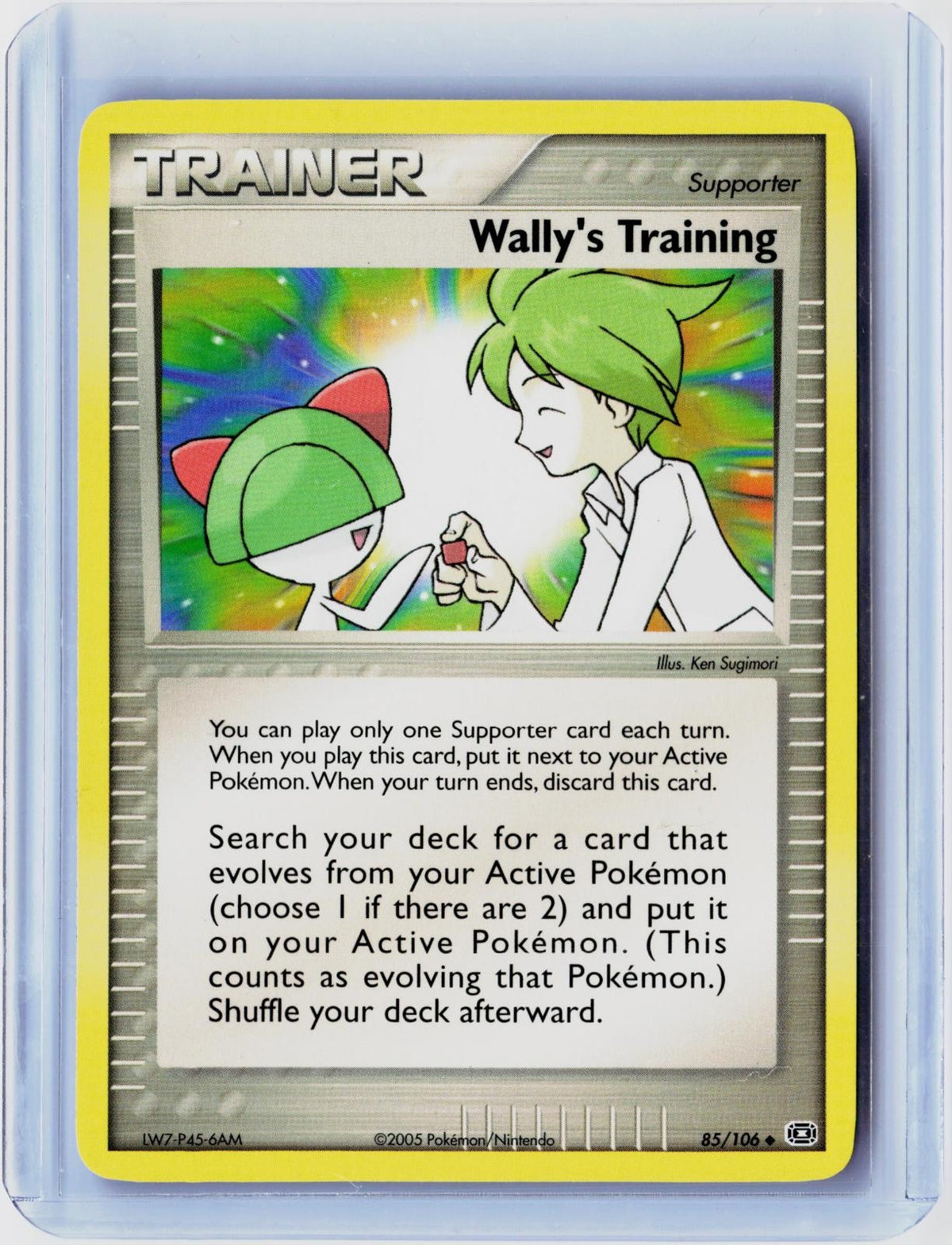 2005 POKEMON WALLY'S TRAINING 85/106 UNCOMMON EMERALD NEAR MINT
