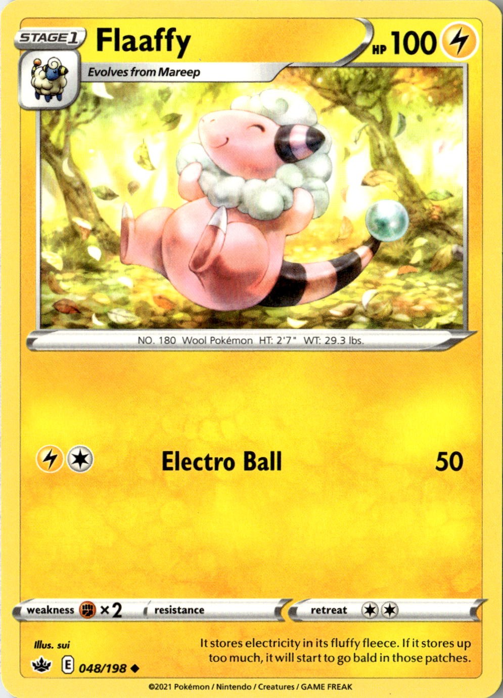 2021 POKEMON FLAAFFY 048/198 UNCOMMON CHILLING REIGN NEAR MINT