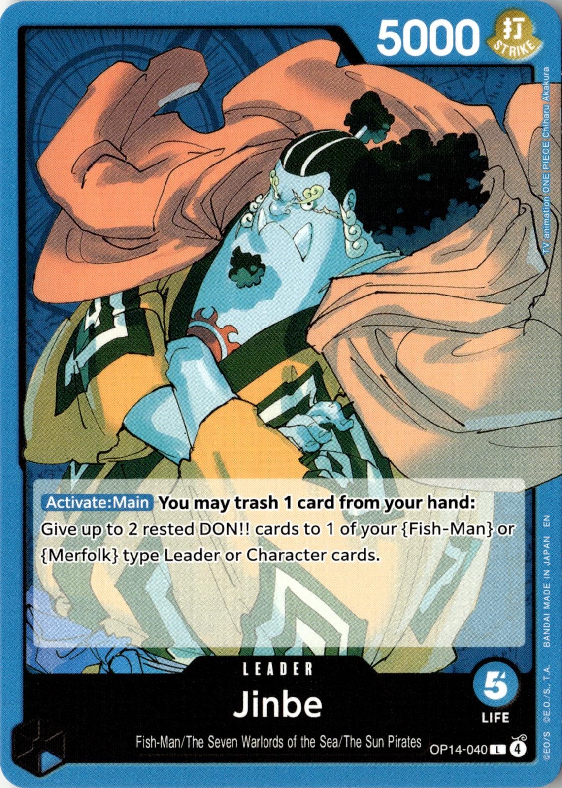 2026 ONE PIECE JINBE OP14-040 LEADER THE AZURE SEA'S SEVEN NEAR MINT