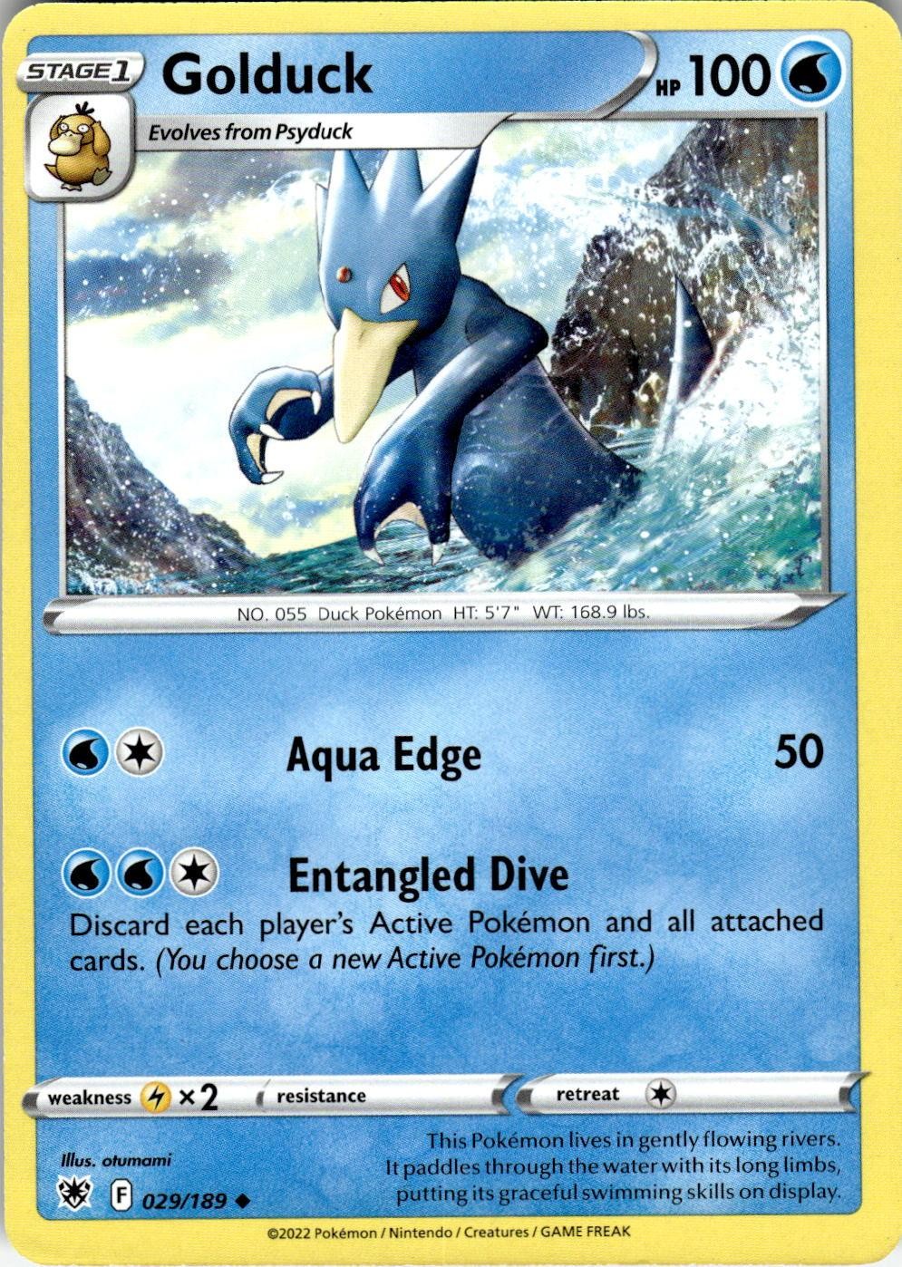 Golduck 029/189 Uncommon Astral Radiance Pokemon Near Mint