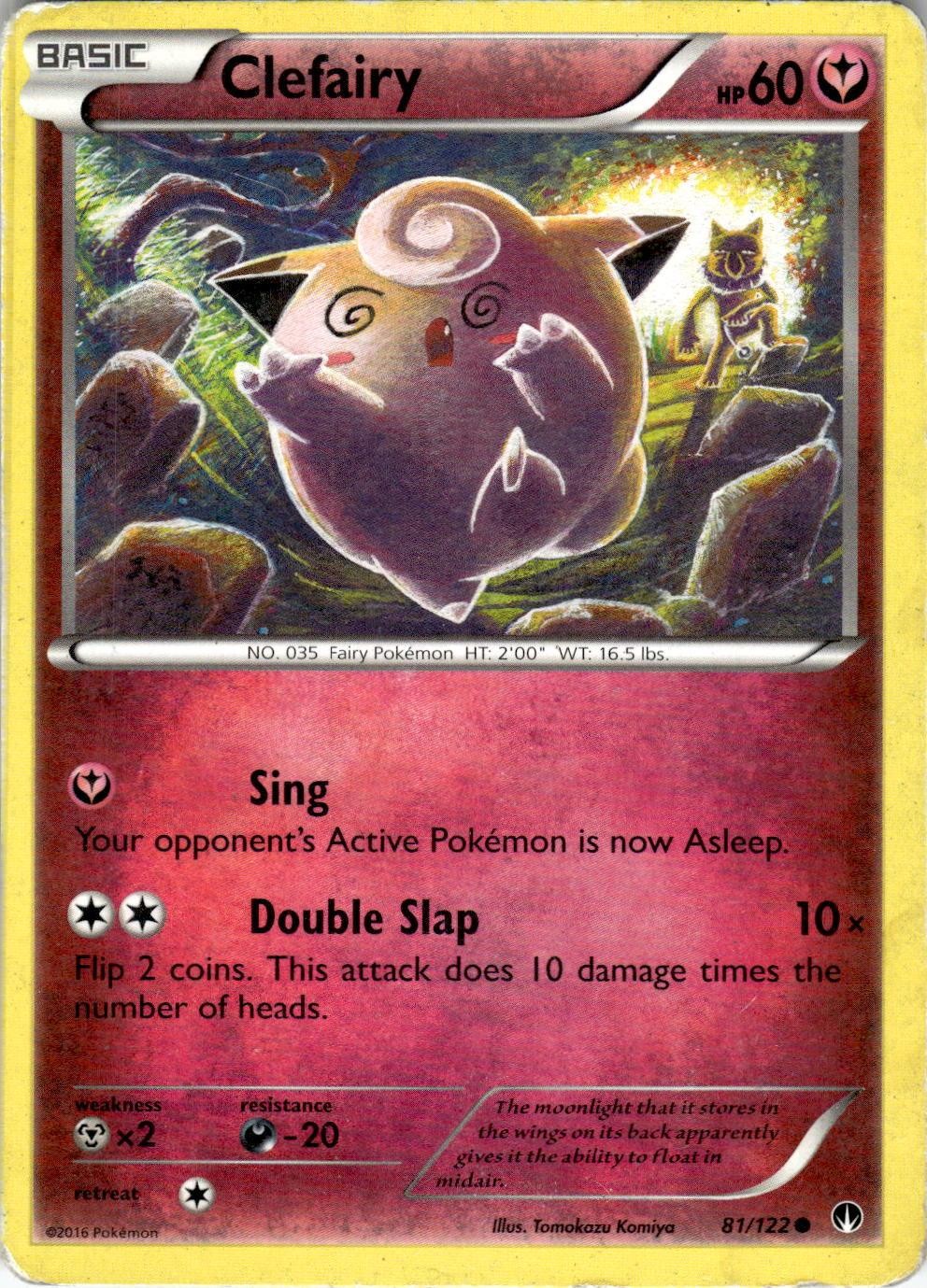 Clefairy 81/122 Common BREAKpoint Pokemon Near Mint