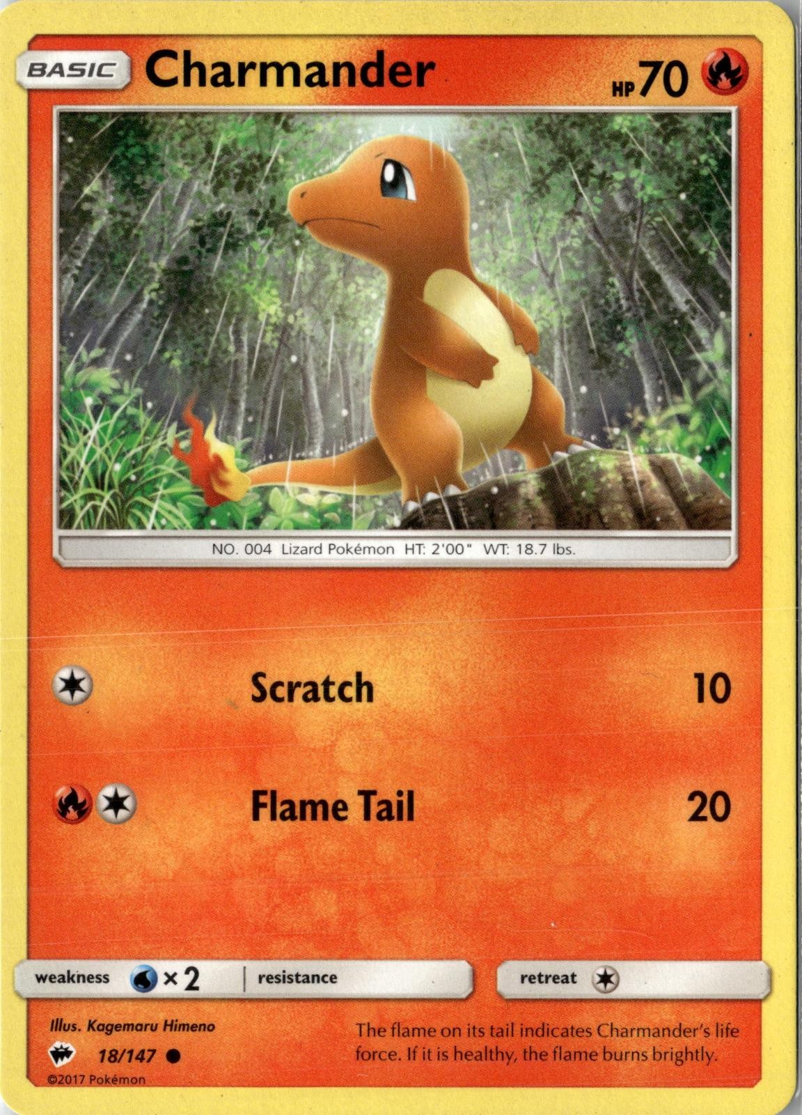 POKEMON CHARMANDER - 18/147 (#16 CHARIZARD STAMPED) 018/147 BATTLE ACADEMY NM