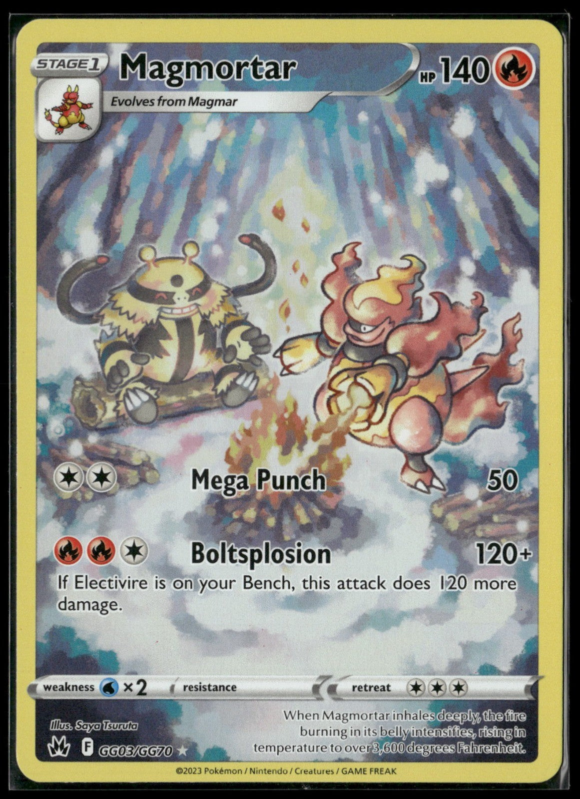 Magmortar Holo Ultra Rare SWSH: Crown Zenith: Galarian Gallery GG03/GG70 NM