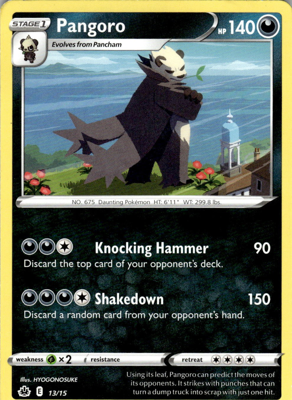 Pangoro 013/015 Promo McDonald's Promos 2022 Pokemon Near Mint
