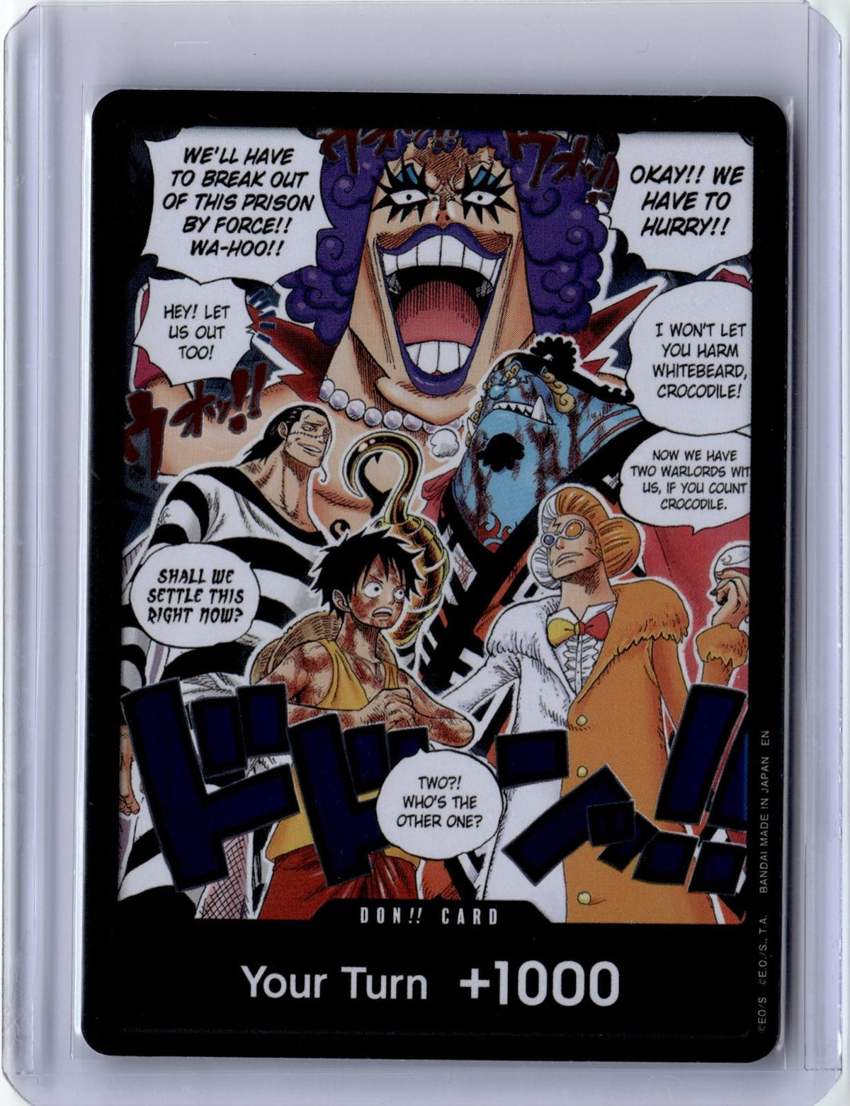 2026 ONE PIECE DON!! CARD (ALTERNATE ART) DON!! THE TIME OF BATTLE FOIL NM