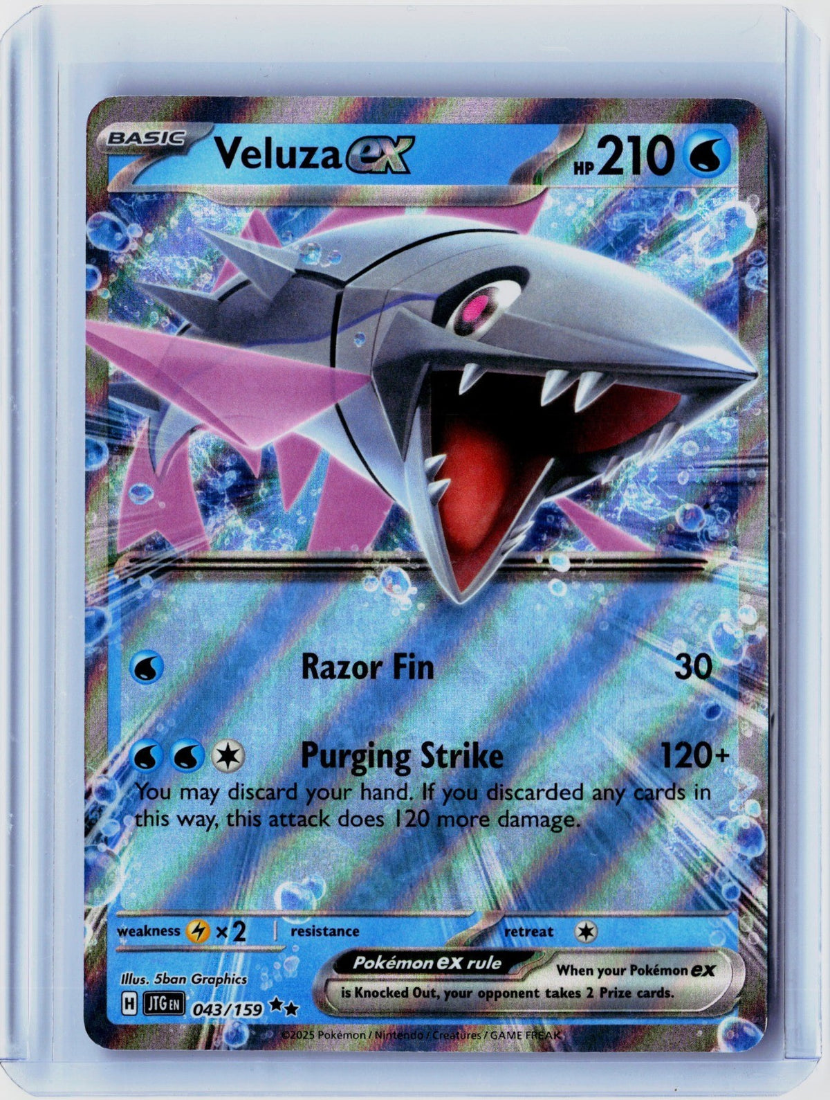 Veluza ex Holo Double Rare SV09: Journey Together 043/159 NM