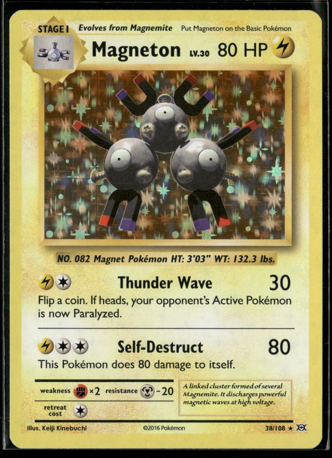 Magneton Holo Rare XY - Evolutions 38/108 NM