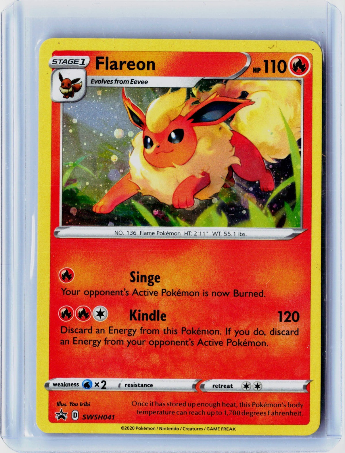 Flareon Holo Promo SWSH: Sword & Shield Promo Cards SWSH041 NM