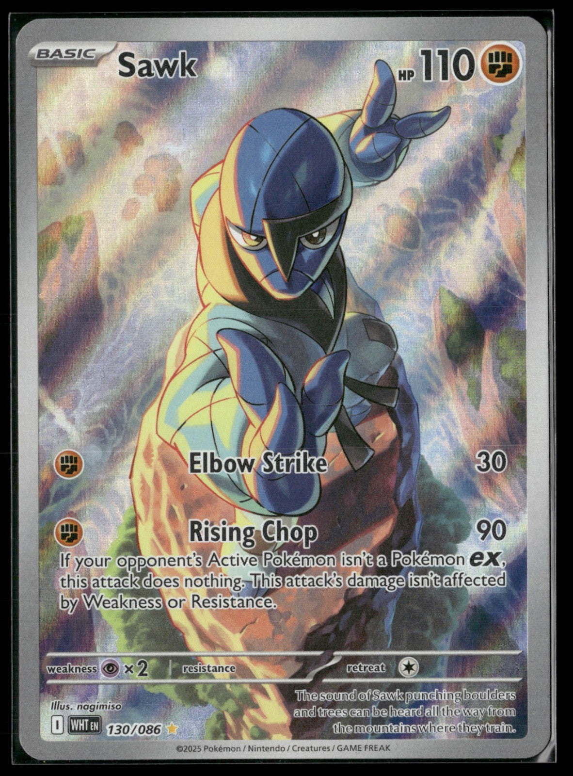 Sawk Holo Illustration Rare SV: White Flare 130/086 NM