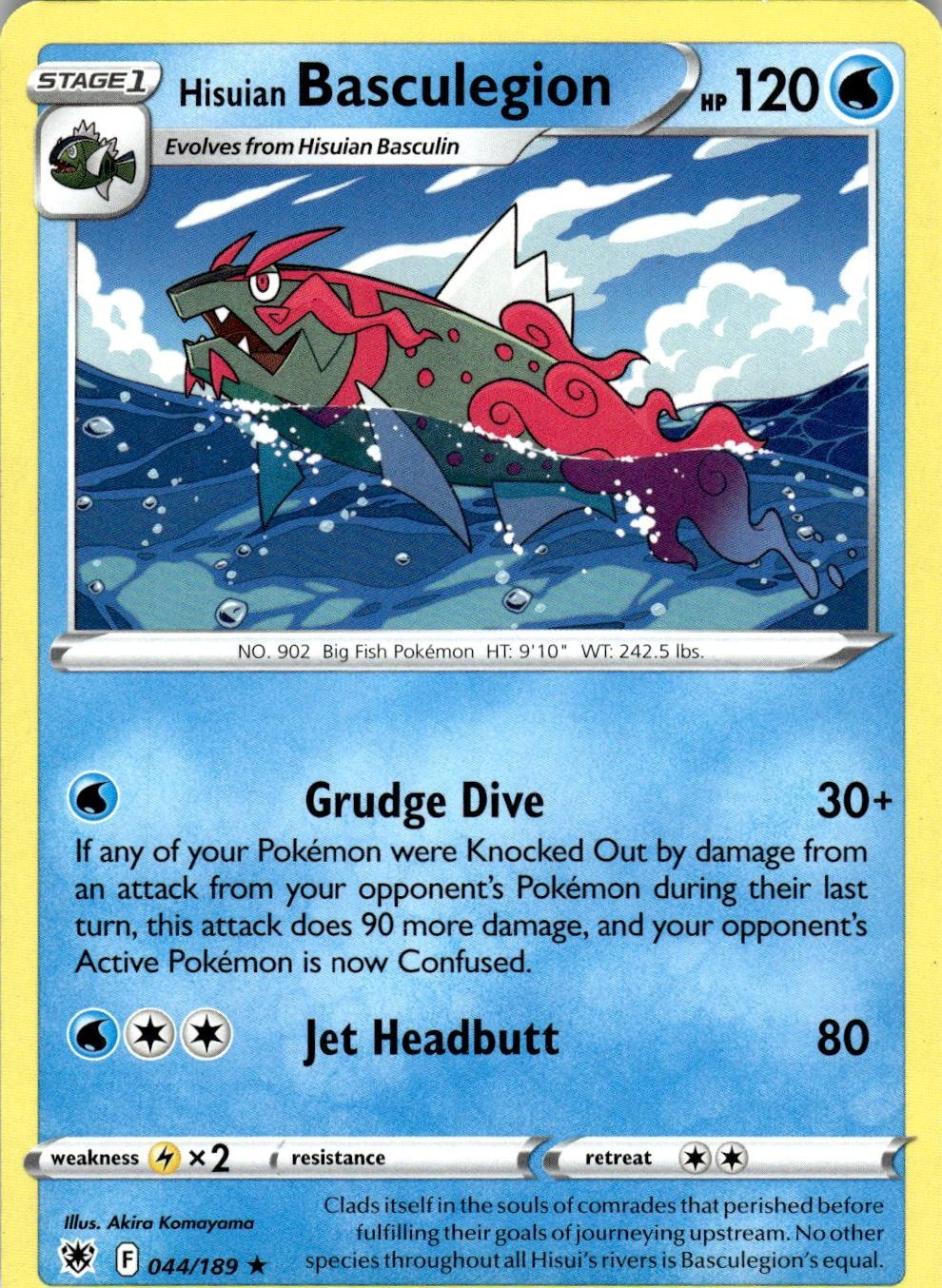 Hisuian Basculegion 044/189 Rare Astral Radiance Pokemon Near Mint