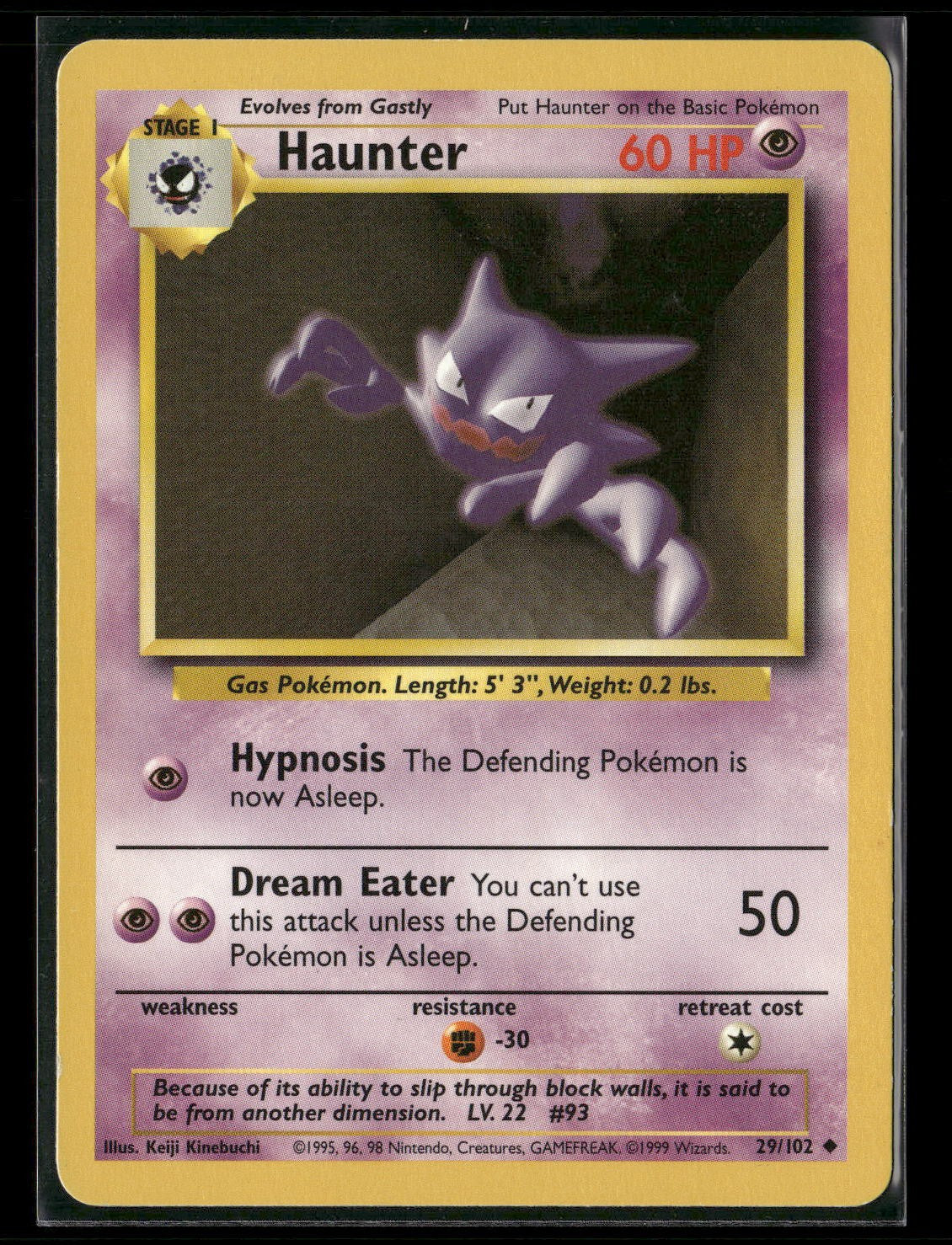 Haunter Uncommon Base Set 029/102 NM