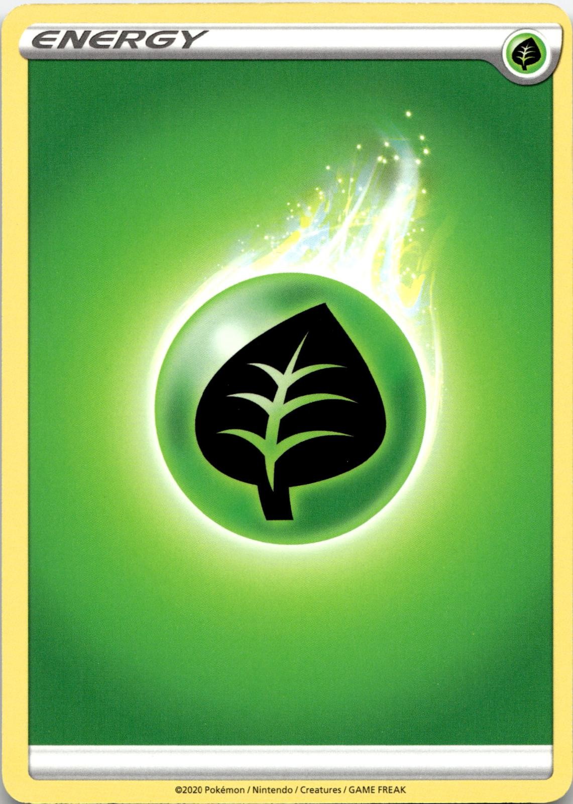 Grass Energy Common SWSH01: Sword & Shield Base Set Pokemon Near Mint