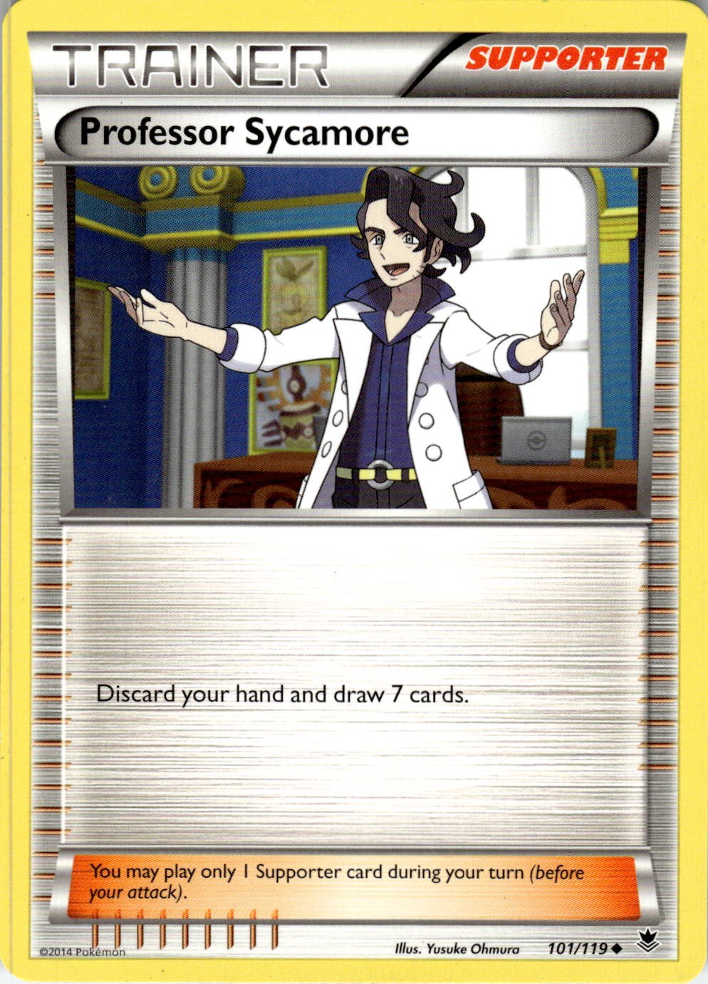 Professor Sycamore 101/119 Uncommon Phantom Forces Pokemon Near Mint