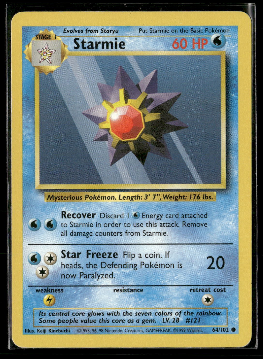 Starmie Common Base Set 064/102 NM