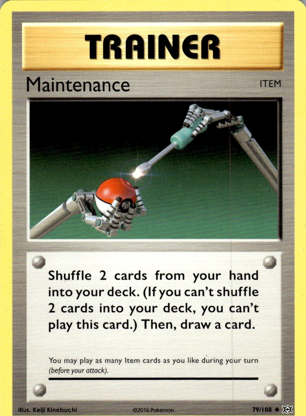 Maintenance 79/108 Uncommon Evolutions Pokemon Near Mint