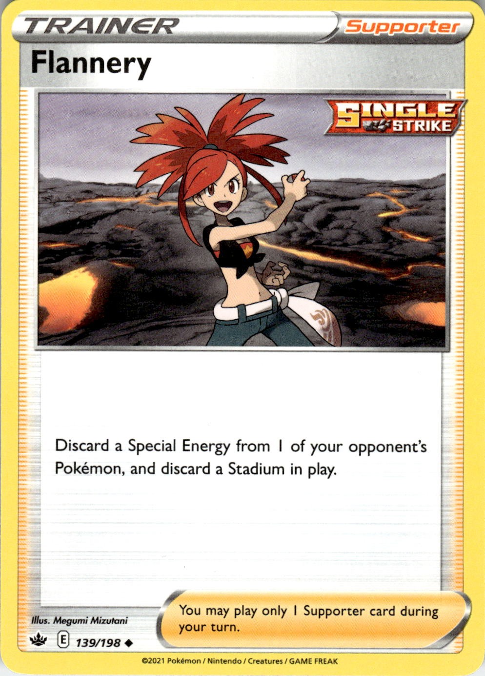 Flannery 139/198 Uncommon Chilling Reign Pokemon Near Mint