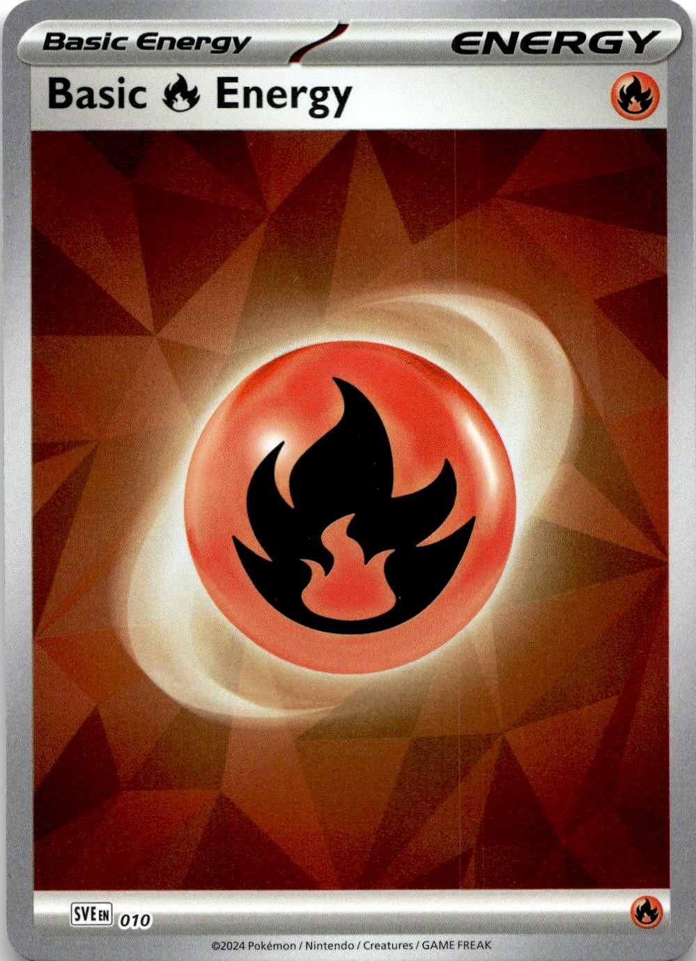 Basic Fire Energy 010 Scarlet & Violet Energies Pokemon Holo Near Mint