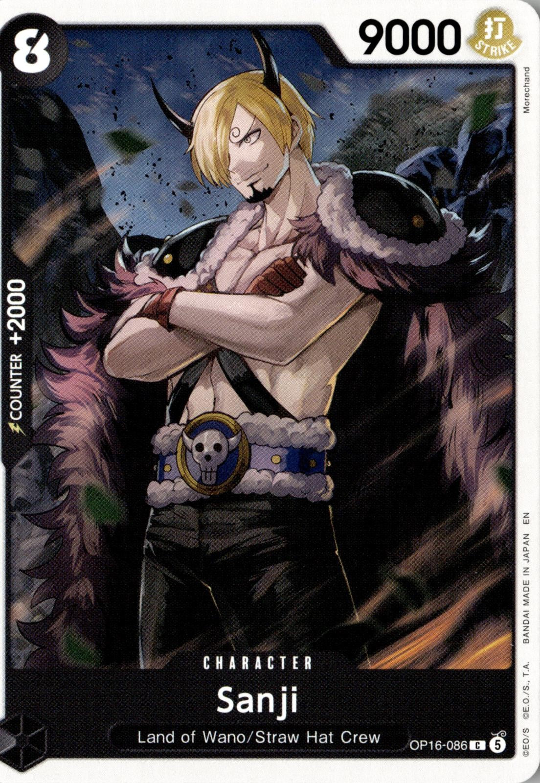 2026 ONE PIECE SANJI OP16-086 COMMON THE TIME OF BATTLE NEAR MINT