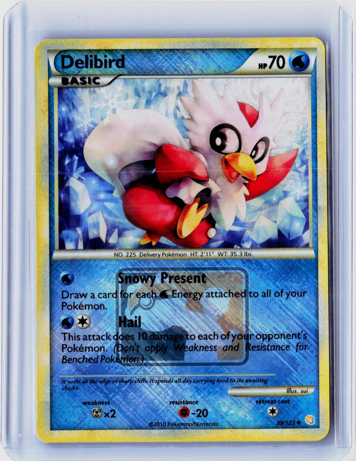 POKEMON DELIBIRD(LEAGUE PROMO) 39/123 LEAGUE & CHAMPIONSHIP CARD REVERSE HOLO NM