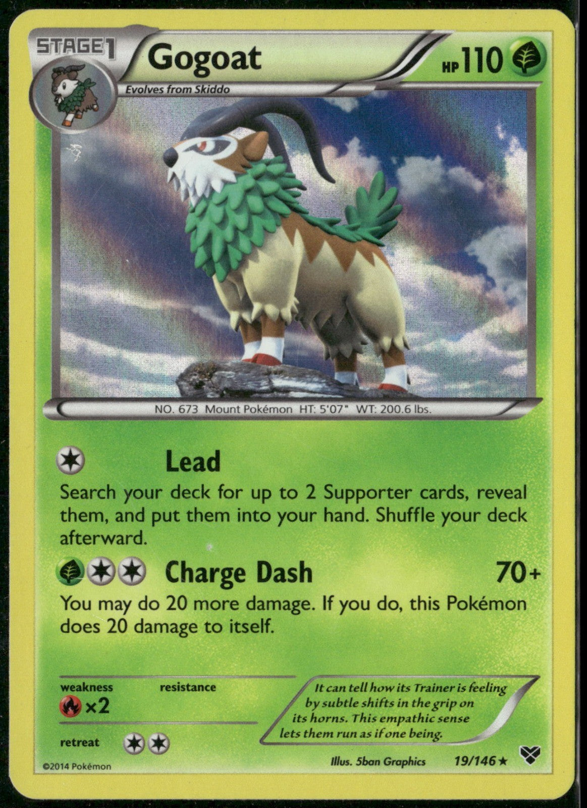 Gogoat Holo Rare XY Base Set 19/146 NM