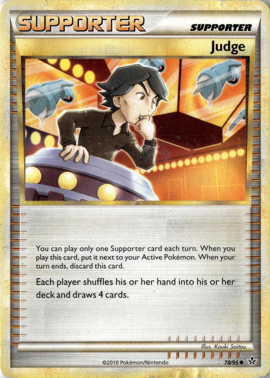 2010 POKEMON JUDGE 78/95 UNCOMMON HGSS UNLEASHED HEAVILY PLAYED