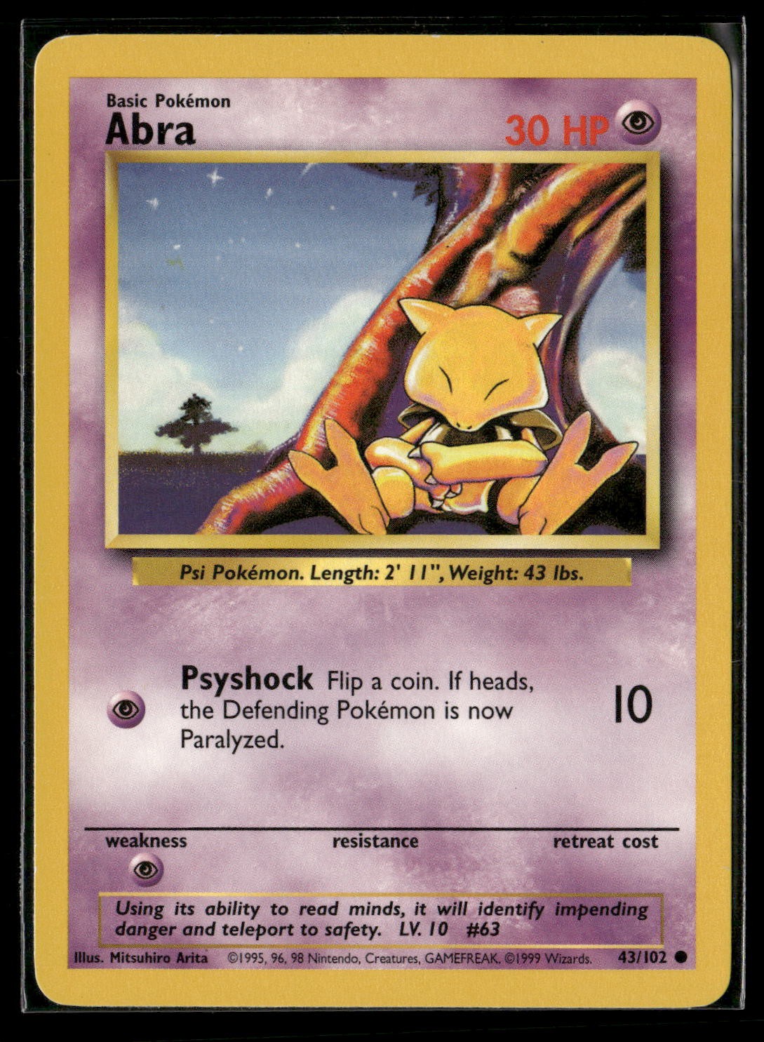 Abra Common Base Set 043/102 NM