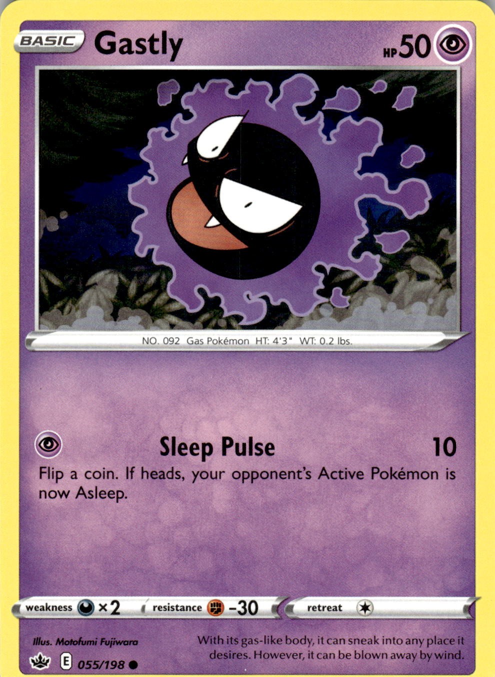 Gastly 055/198 Common Chilling Reign Pokemon Near Mint
