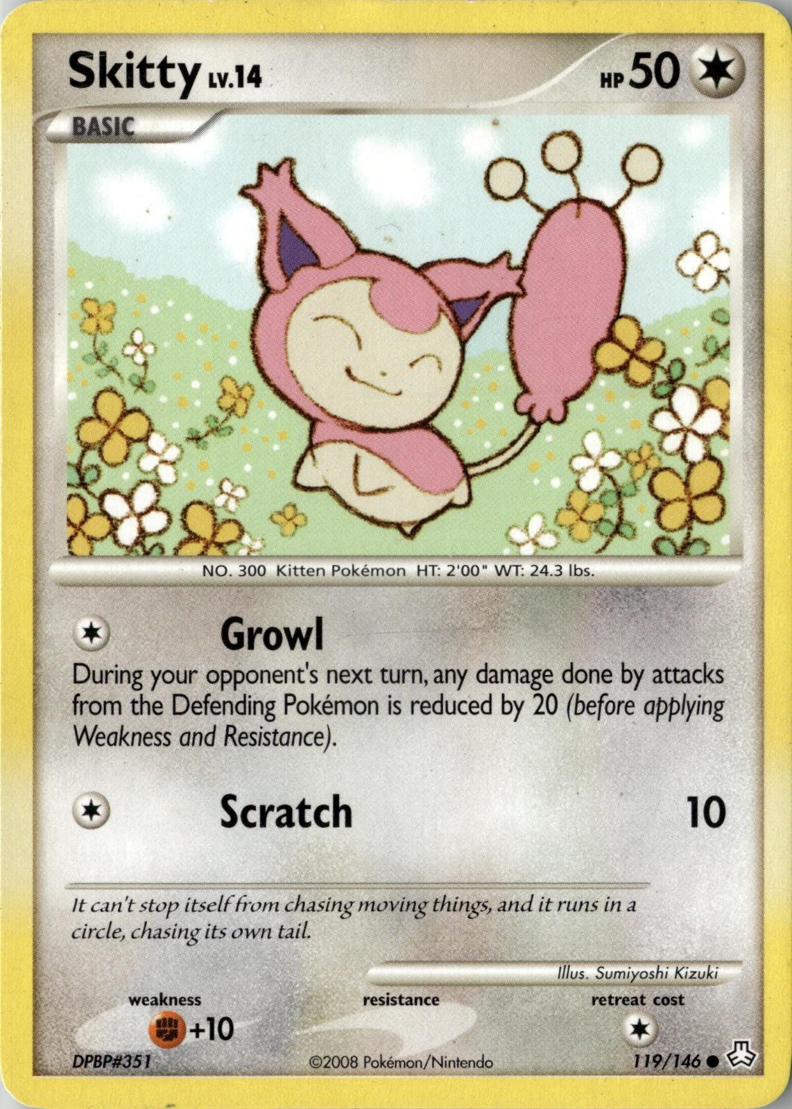 2008 POKEMON SKITTY 119/146 COMMON LEGENDS AWAKENED NEAR MINT