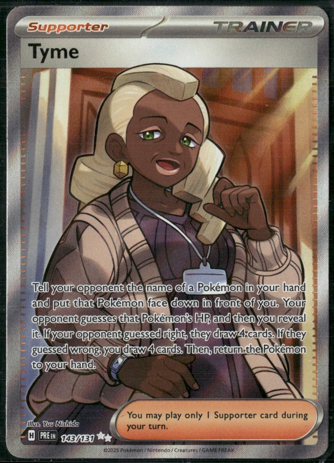 Tyme Holo Ultra Rare SV: Prismatic Evolutions 143/131 NM