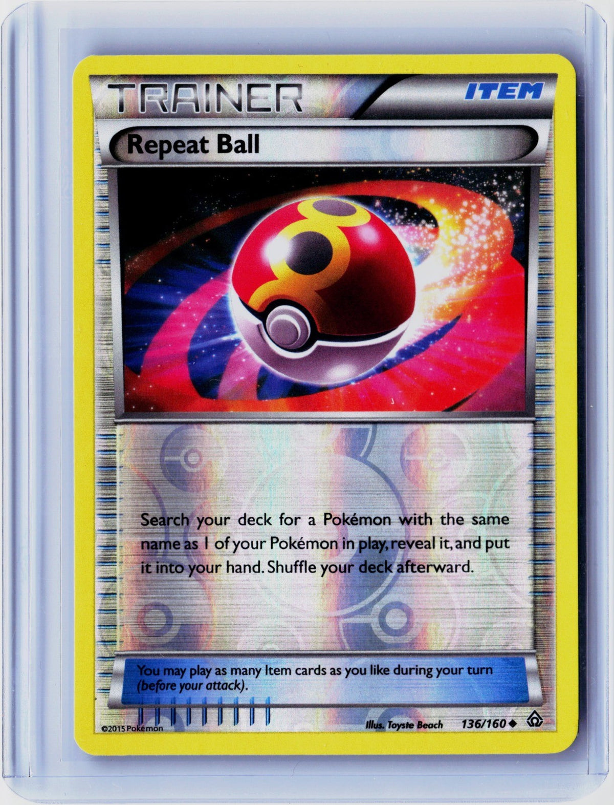 Repeat Ball Reverse Holo Uncommon XY - Primal Clash 136/160 NM