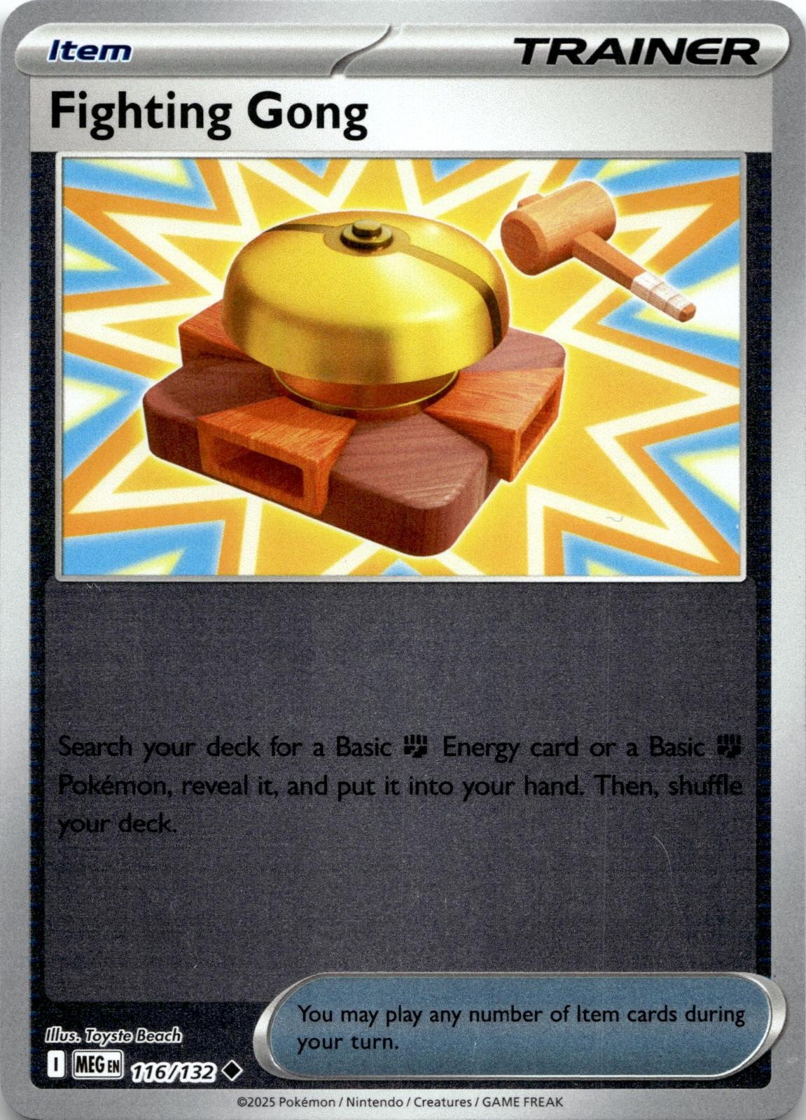 Fighting Gong 116/132 Uncommon Prize Pack Series Cards Pokemon Near Mint