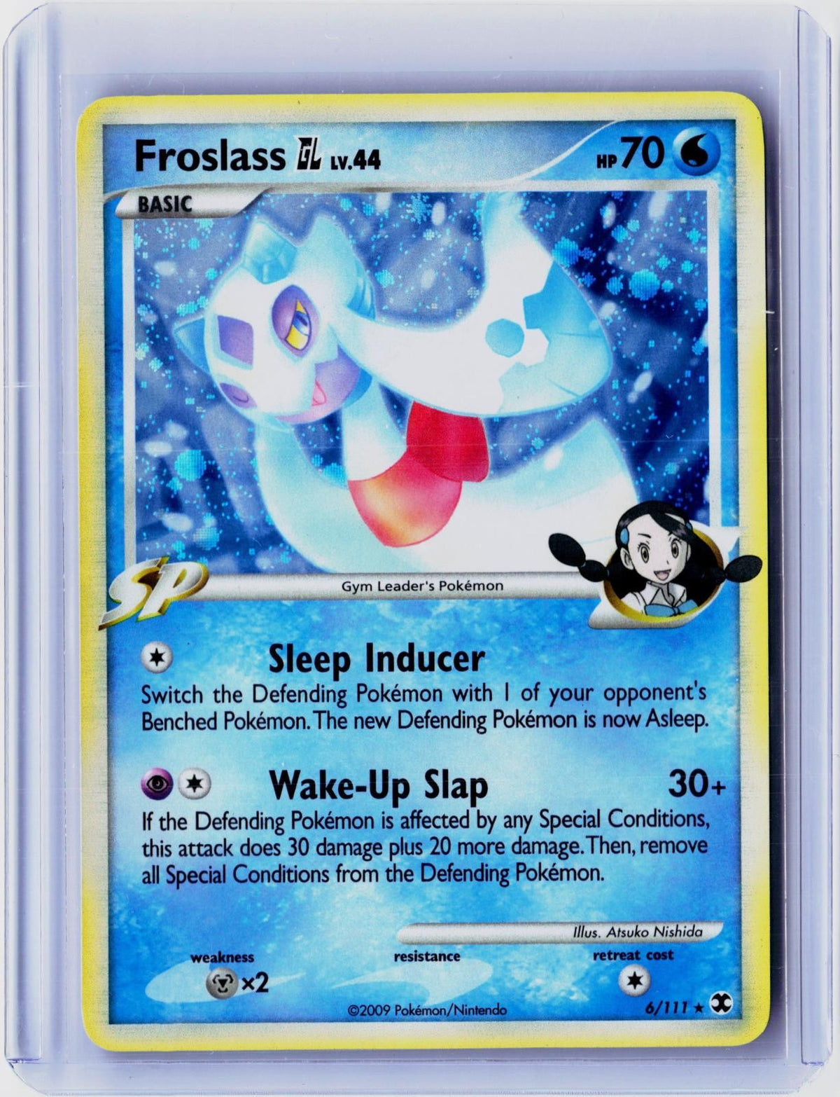 2009 POKEMON FROSLASS GL 6/111 HOLO RARE RISING RIVALS NEAR MINT