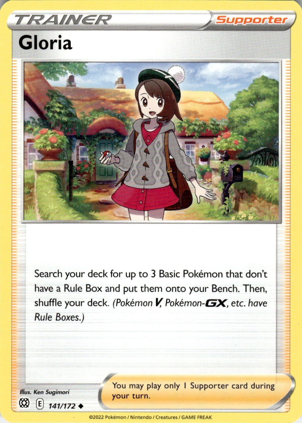 2022 POKEMON GLORIA 141/172 UNCOMMON BRILLIANT STARS NEAR MINT