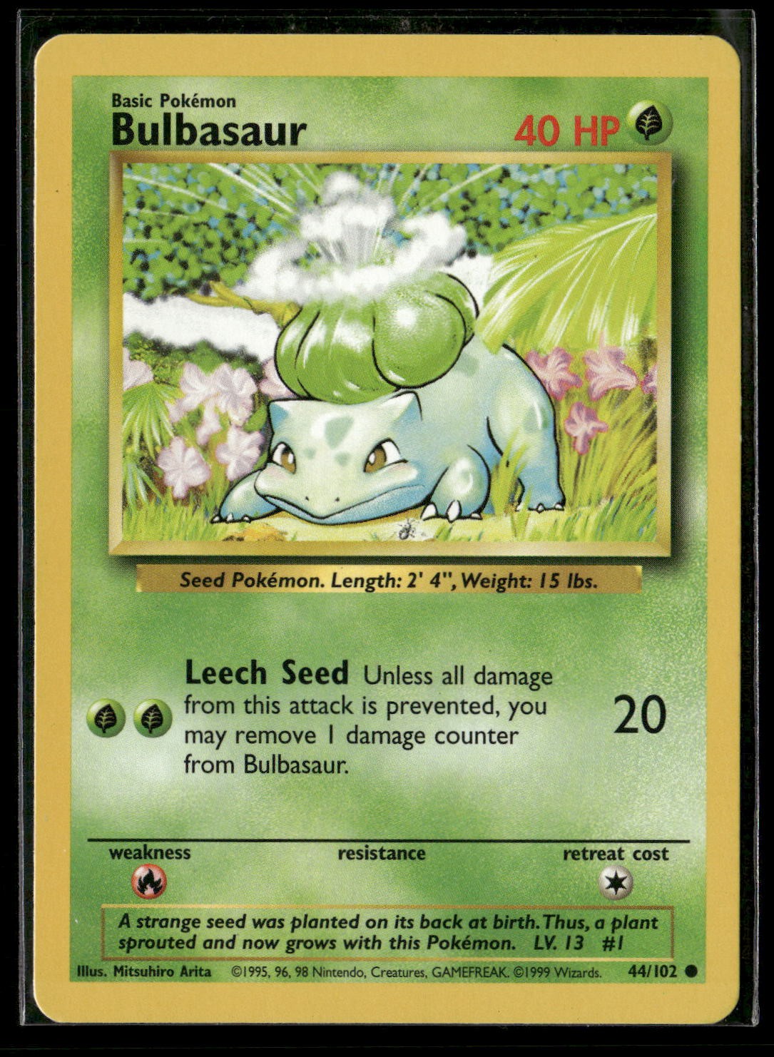 Bulbasaur Common Base Set 044/102 NM