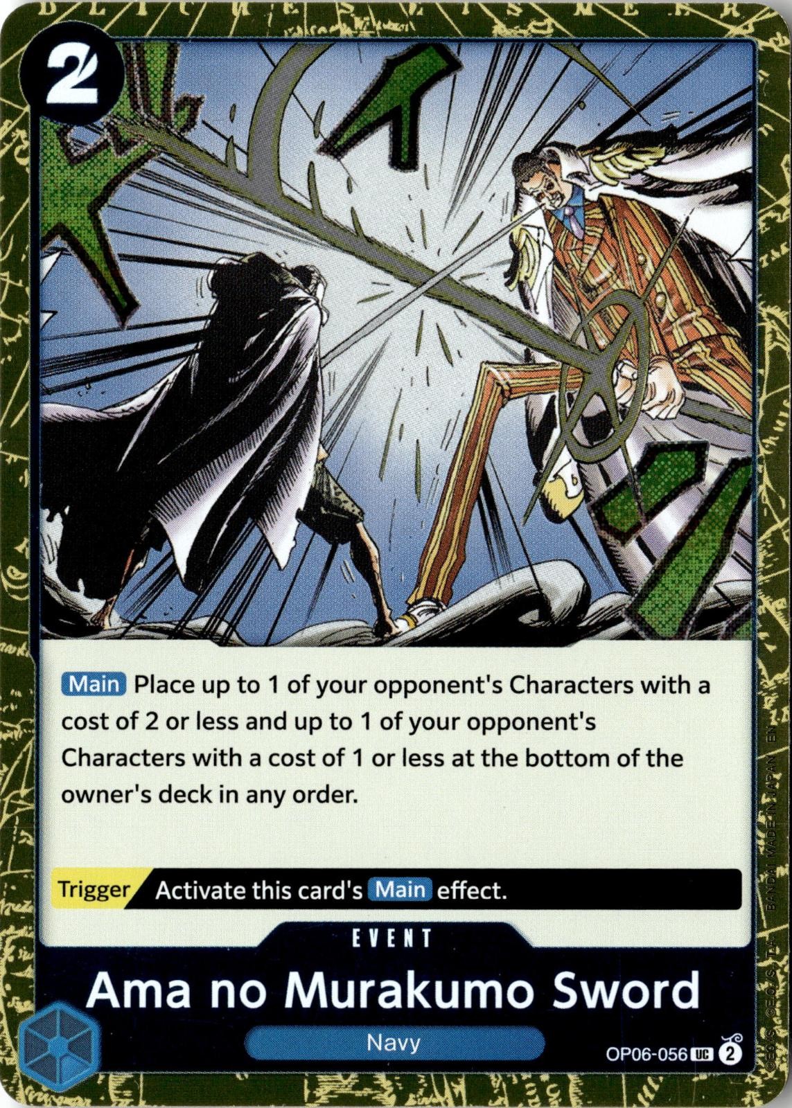 ONE PIECE AMA NO MURAKUMO SWORD (PIRATE FOIL) OP06-056 -THE BEST- VOL. 2 NM
