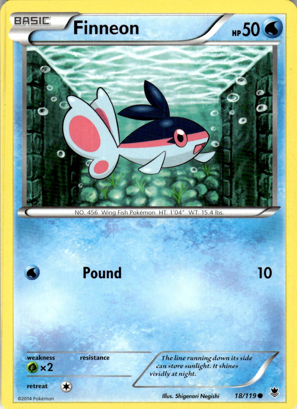 Finneon 18/119 Common Phantom Forces Pokemon Near Mint