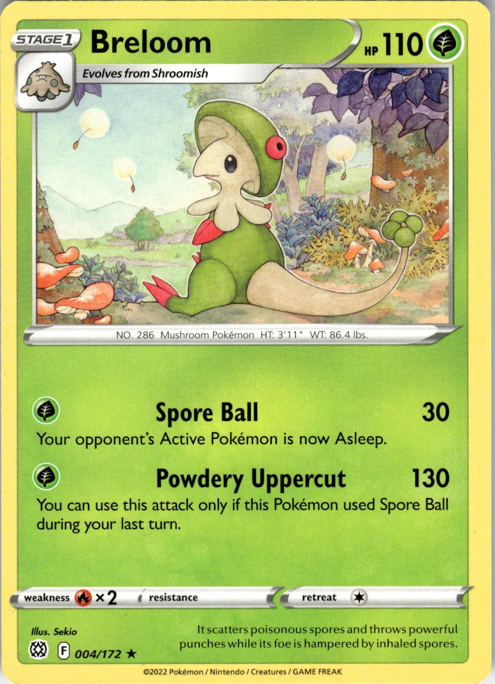 Breloom 004/172 Rare Brilliant Stars Pokemon Near Mint