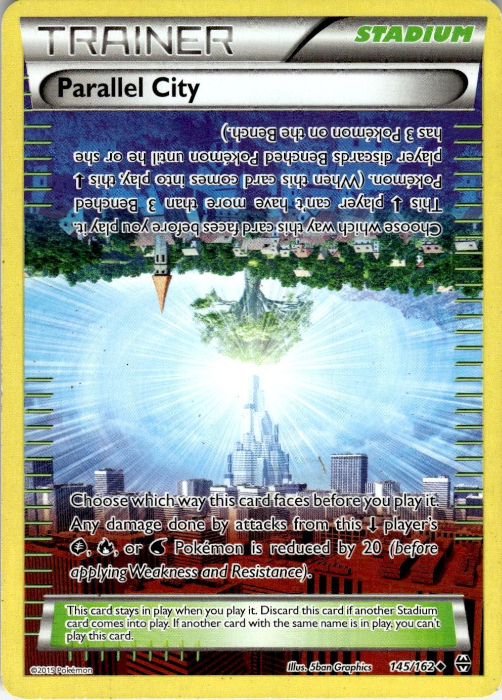 Parallel City 145/162 Uncommon BREAKthrough Pokemon Lightly Played