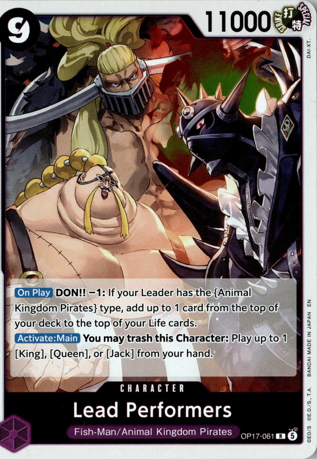 ONE PIECE LEAD PERFORMERS OP17-061 RARE THE WORLD'S STRONGEST WARRIORS FOIL NM