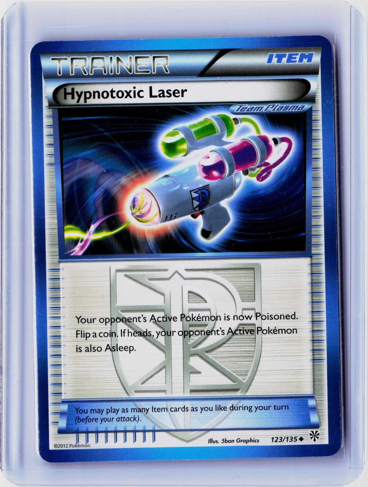 2013 POKEMON HYPNOTOXIC LASER 123/135 UNCOMMON PLASMA STORM NEAR MINT