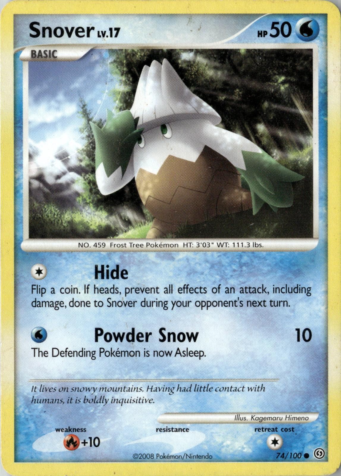 2008 POKEMON SNOVER 74/100 COMMON STORMFRONT NEAR MINT