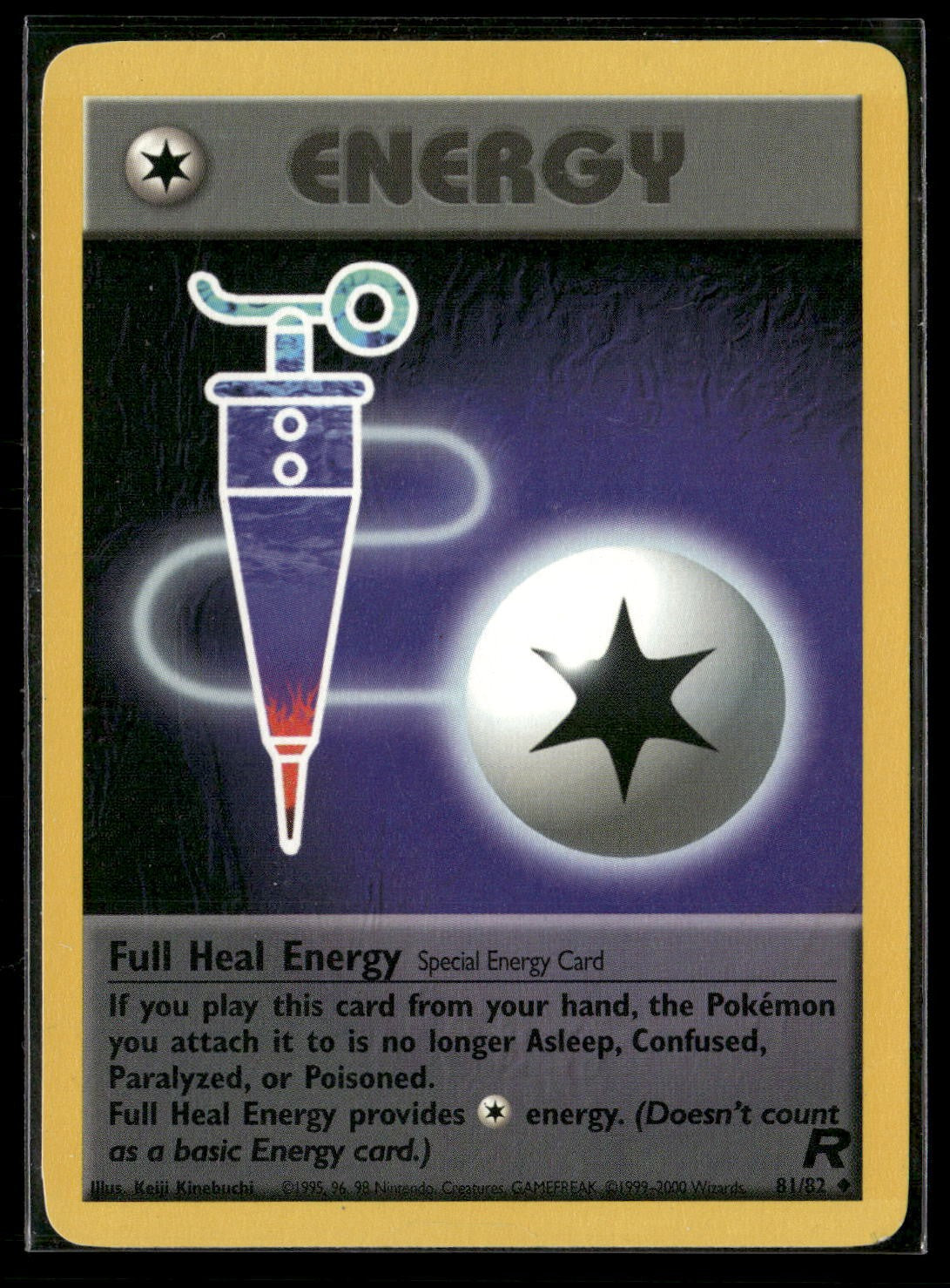 Full Heal Energy Unlimited Uncommon Team Rocket 81/82 LP