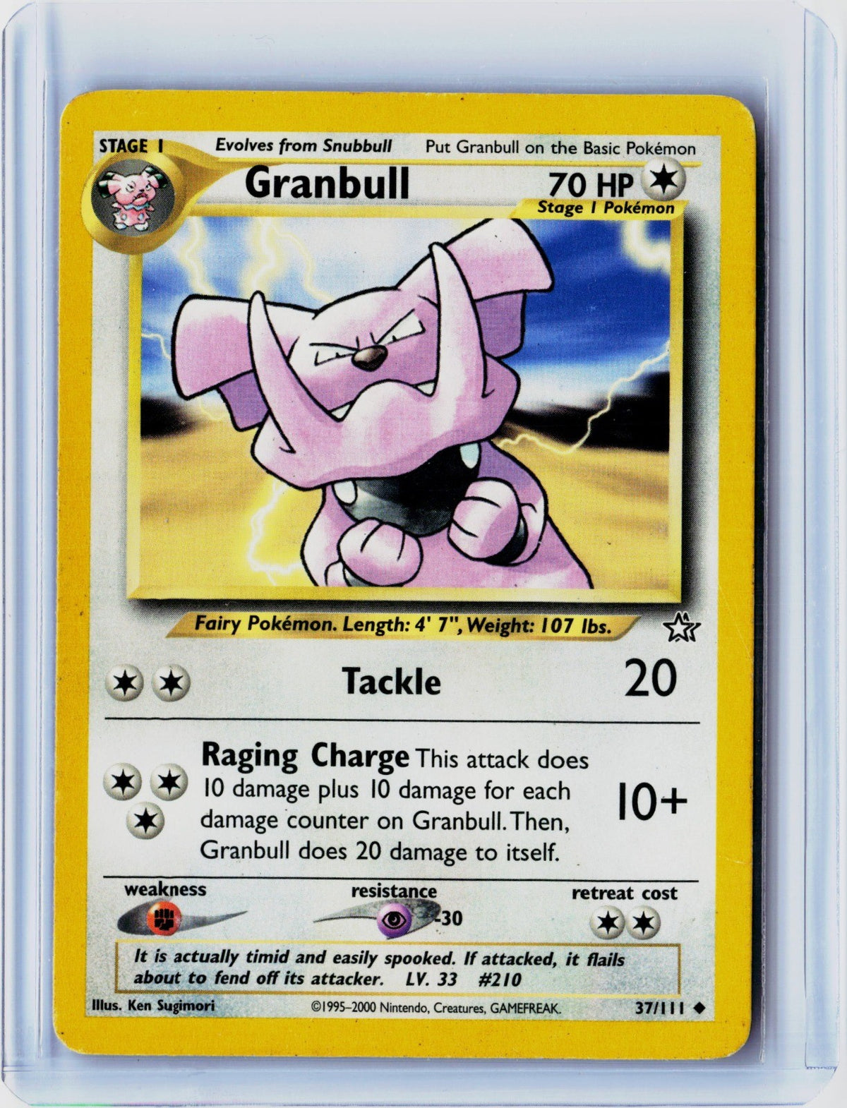 Granbull Unlimited Uncommon Neo Genesis 037/111 NM