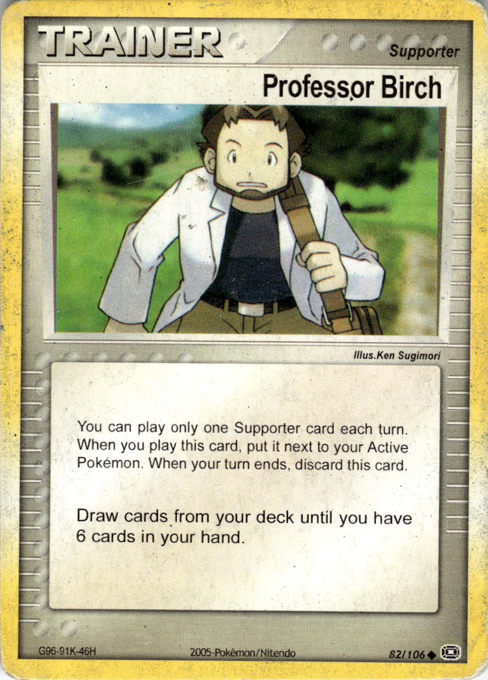 Professor Birch 82/106 Uncommon Emerald Pokemon Near Mint