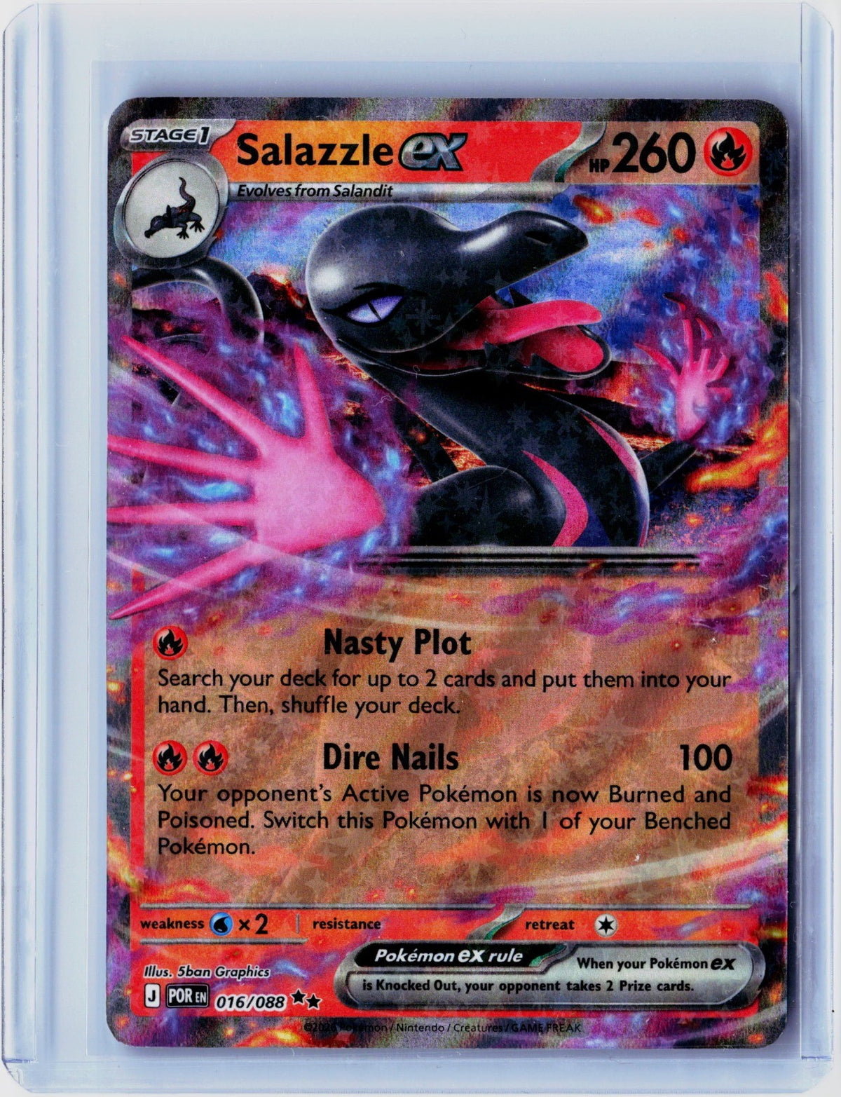 Salazzle ex Holo Double Rare ME03: Perfect Order 016/088 NM