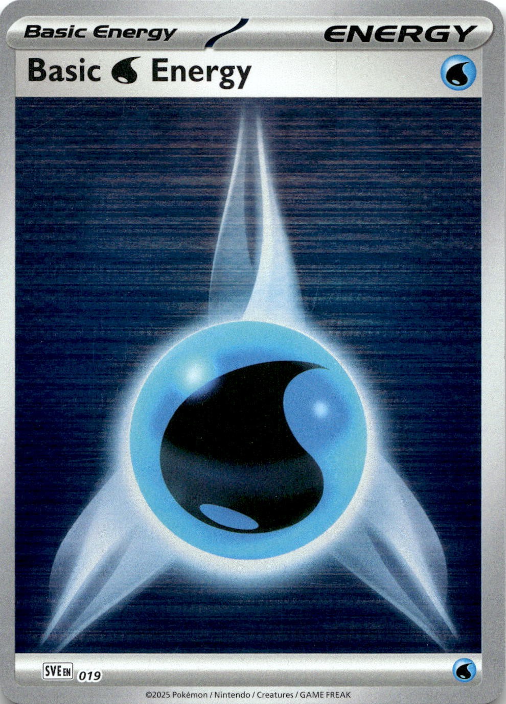 Basic Water Energy 019 Scarlet & Violet Energies Pokemon Reverse Holo Near Mint