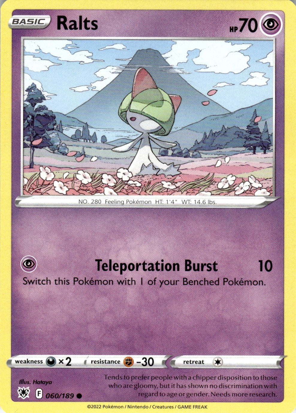 Ralts 060/189 Common Astral Radiance Pokemon Near Mint