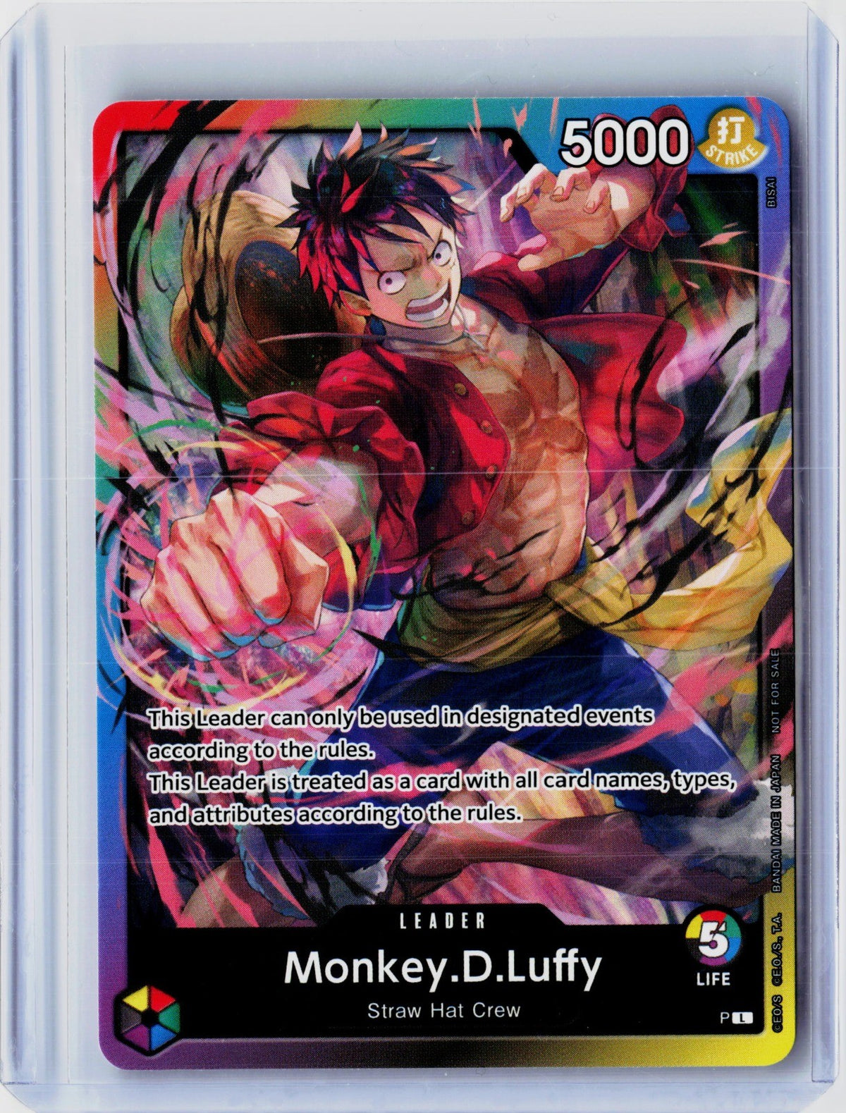 Monkey.D.Luffy One Piece English Straw Hat Crew.
