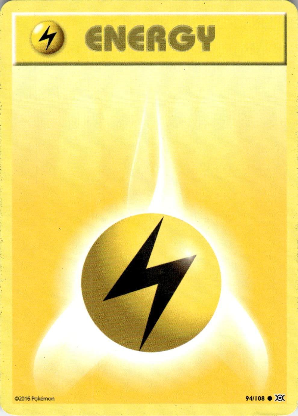 Lightning Energy 94/108 Common Evolutions Pokemon Near Mint
